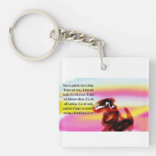 jesus love is kind  key ring