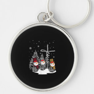 Jesus Love Jesus Faith Hope Love Snowman Key Ring