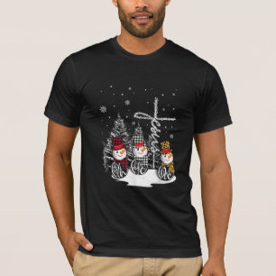 Jesus Love   Jesus Faith Hope Love Snowman T-Shirt