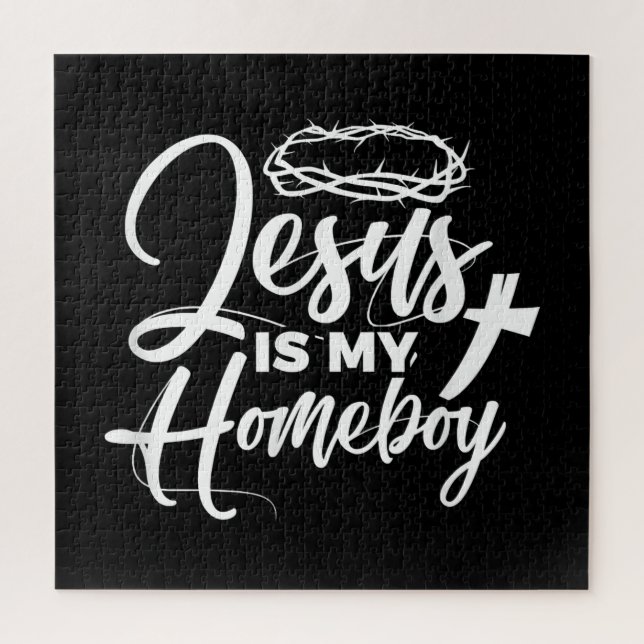 Jesus Love | Jesus Is My Homeboy Funny Christian Jigsaw Puzzle (Vertical)