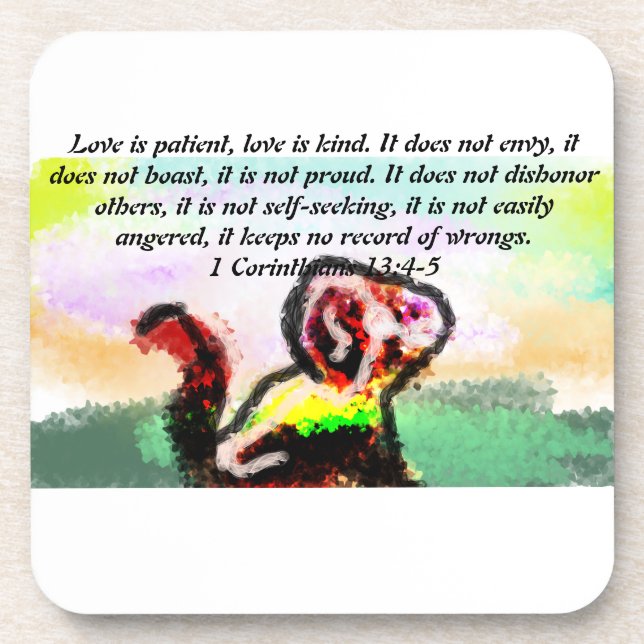 jesus love kind  coaster (Front)
