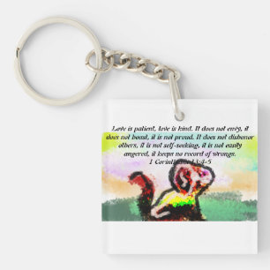 jesus love kind key ring