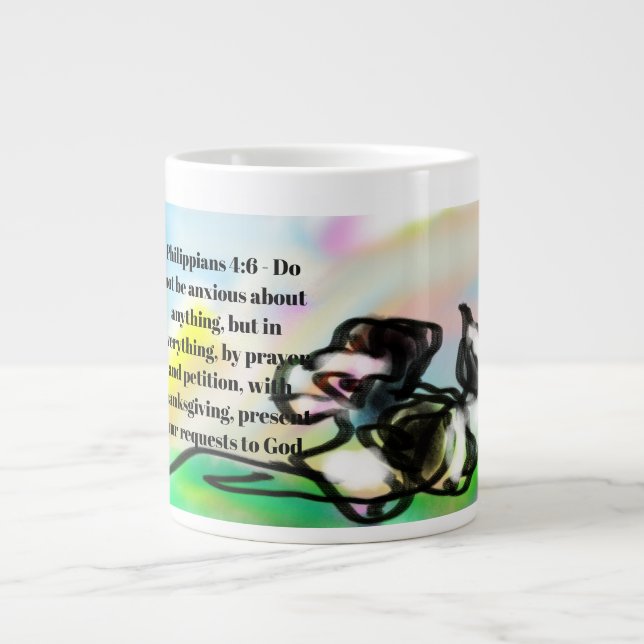 jesus love  large coffee mug (Front)