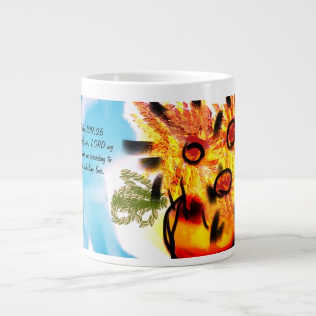 Jesus love  large coffee mug (Front)