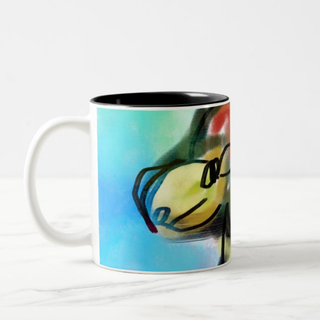 jesus love other Two-Tone coffee mug (Left)