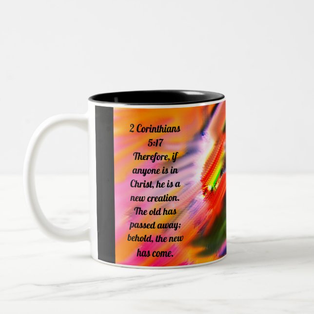 jesus  love power Two-Tone coffee mug (Left)