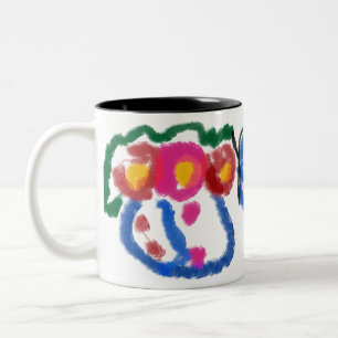 jesus love Two-Tone coffee mug