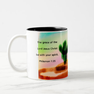 jesus love Two-Tone coffee mug
