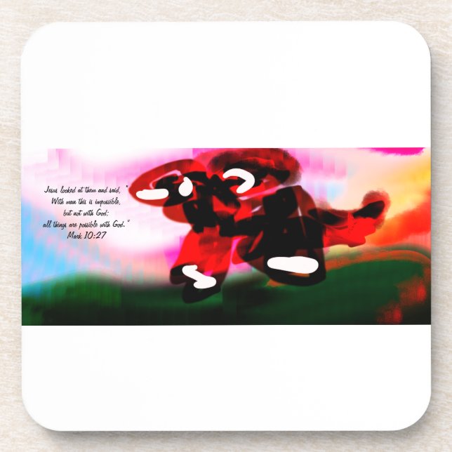 Jesus love us coaster (Front)
