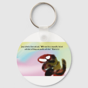 jesus love us key ring