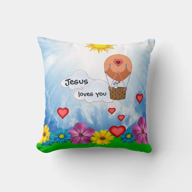 Jesus love you! cushion (Front)