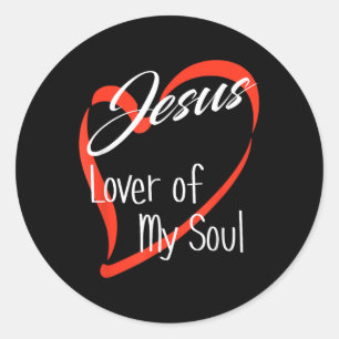 Jesus Lover Of My Soul Classic Round Sticker