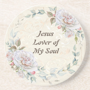 Jesus Lover of My Soul Sandstone Coaster