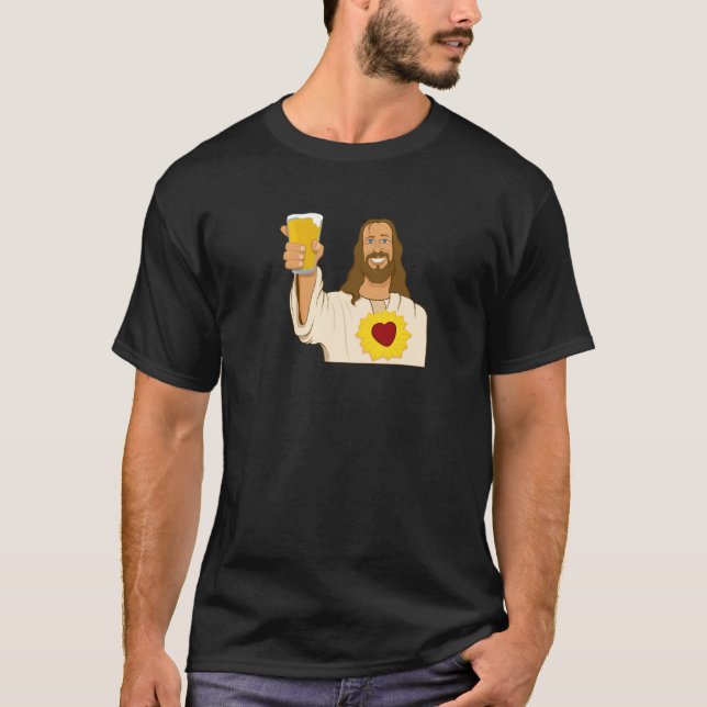 Jesus Loves Beer T-Shirt (Front)