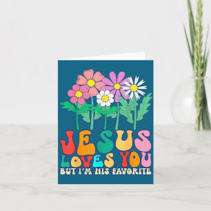 Jesus Loves But His Favourite Bible Verse Card