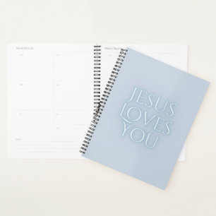 Jesus Loves Christian Typography Design Planner