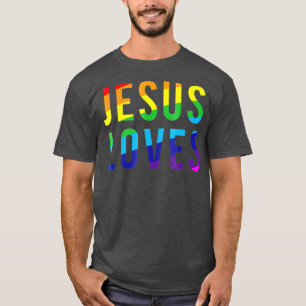 Jesus Loves Gay Pride T-Shirt