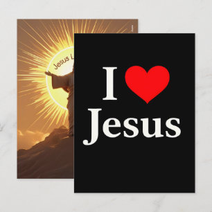 Jesus Loves Me 2025 Holiday Faith 2026 Postcard