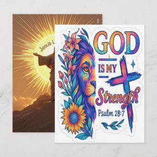Jesus Loves Me 2025 Holiday Faith 2026 Postcard