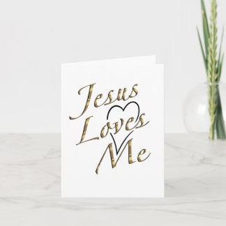 Jesus Loves Me 2 Thank You Card