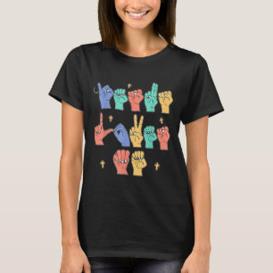 Jesus Loves Me Asl Christian Jesus Toddler You Sig T-Shirt