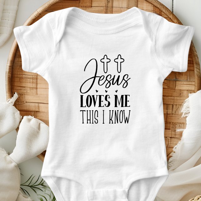 Jesus Loves Me Baby Bodysuit (Creator Uploaded)