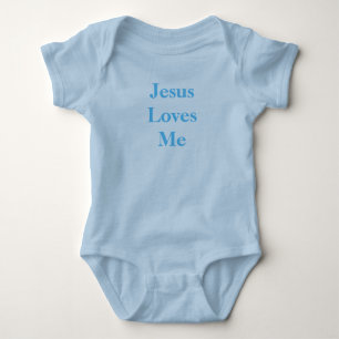 Jesus Loves Me. Baby Jersey Bodysuit