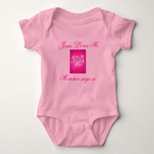 Jesus Loves Me Baby Onsie Baby Bodysuit