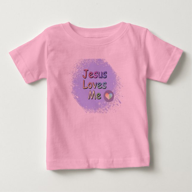Jesus Loves Me Baby T-Shirt (Front)