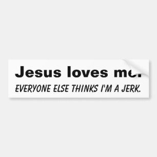 Jesus loves me bumper sticker