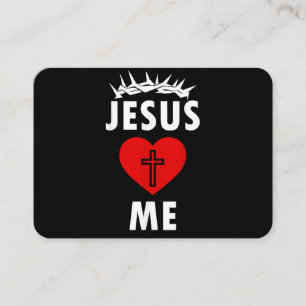 Jesus Loves ME Christen Religious Business Card