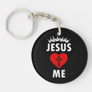 Jesus Loves ME Christen Religious Key Ring