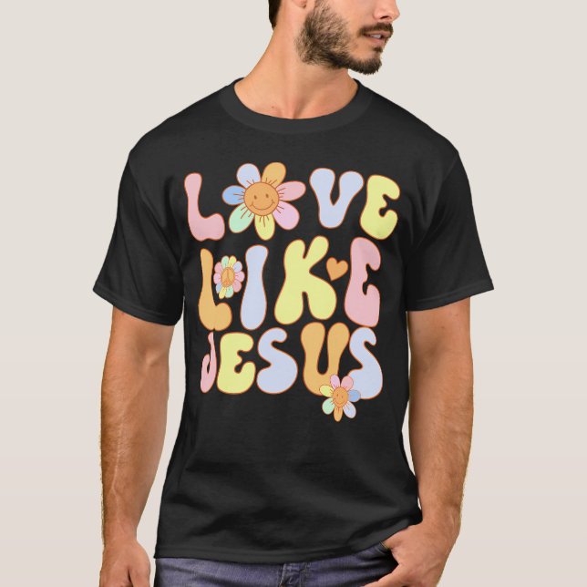 Jesus Loves Me Christian Believe God Love Faith T-Shirt (Front)