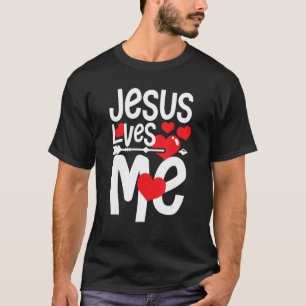 Jesus loves me christian heart believe T-Shirt