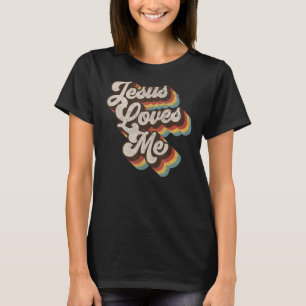 Jesus Loves Me  Cool 70s Vintage Christian Religio T-Shirt