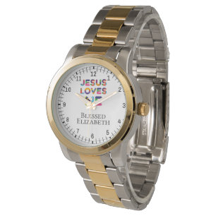 Jesus Loves Me Customisable Watch