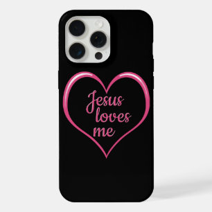 JESUS LOVES ME in Heart iPhone 15 Pro Max Case