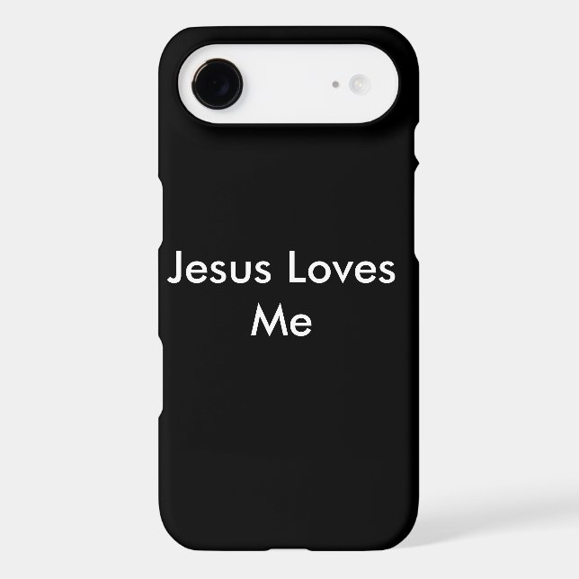 Jesus Loves Me iPhone Case (Back)