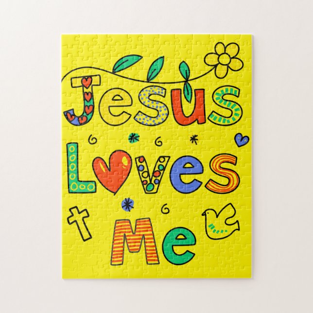 Jesus Loves Me Jigsaw Puzzle (Vertical)
