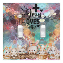 Jesus Loves me Light Switch Cover