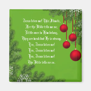 JESUS LOVES ME MAGNET