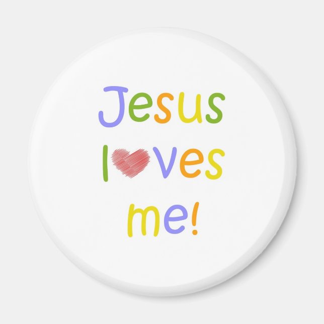 Jesus Loves Me Magnet (Front)