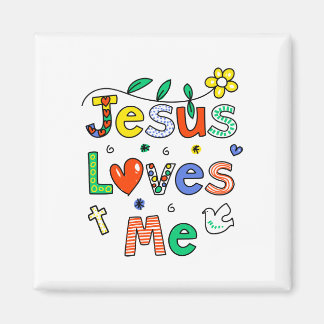 Jesus Loves Me Magnet