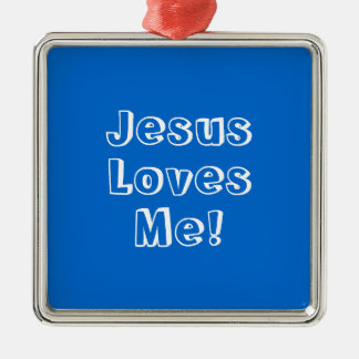 Jesus, Loves, Me! Metal Tree Decoration