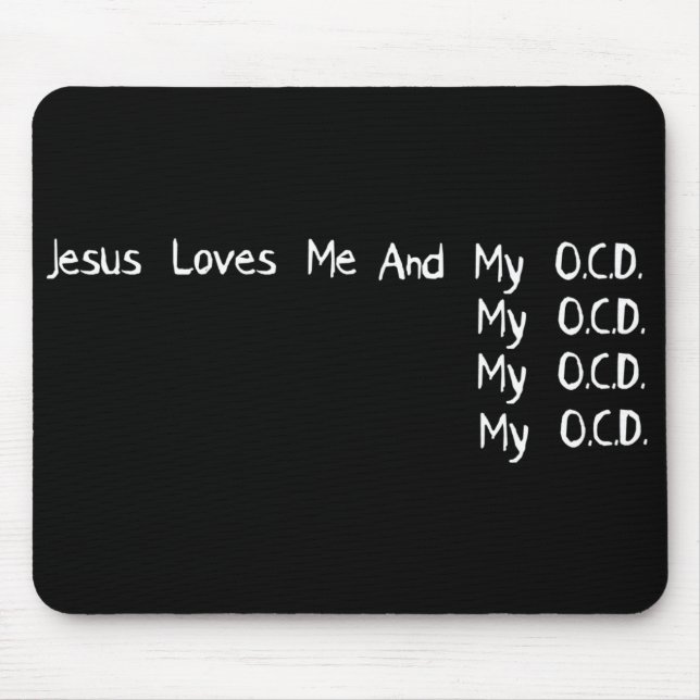 jesus Loves Me Mouse Pad (Front)