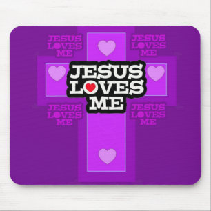Jesus Loves Me. Mouse Pad