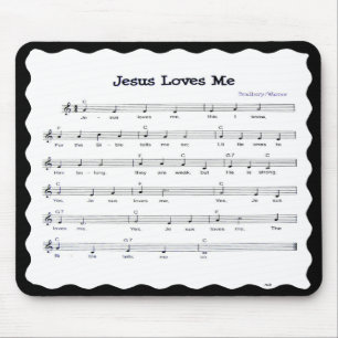 JESUS LOVES ME-MOUSEPAD MOUSE PAD