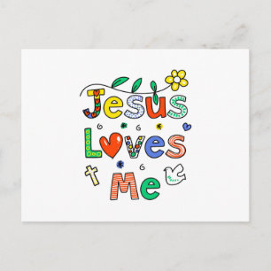 Jesus Loves Me Postcard
