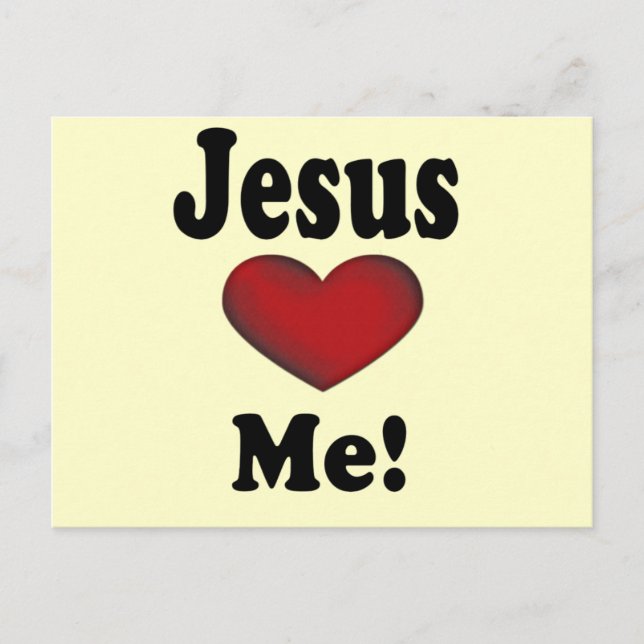 Jesus Loves Me Postcard (Front)