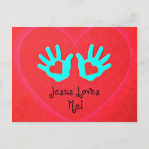 Jesus loves me! postcard